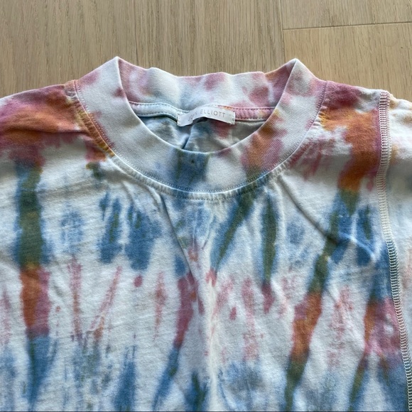 John Elliott Reconstructed Tie Dye Long Sleeve Tee Shirt - Picture 3 of 13